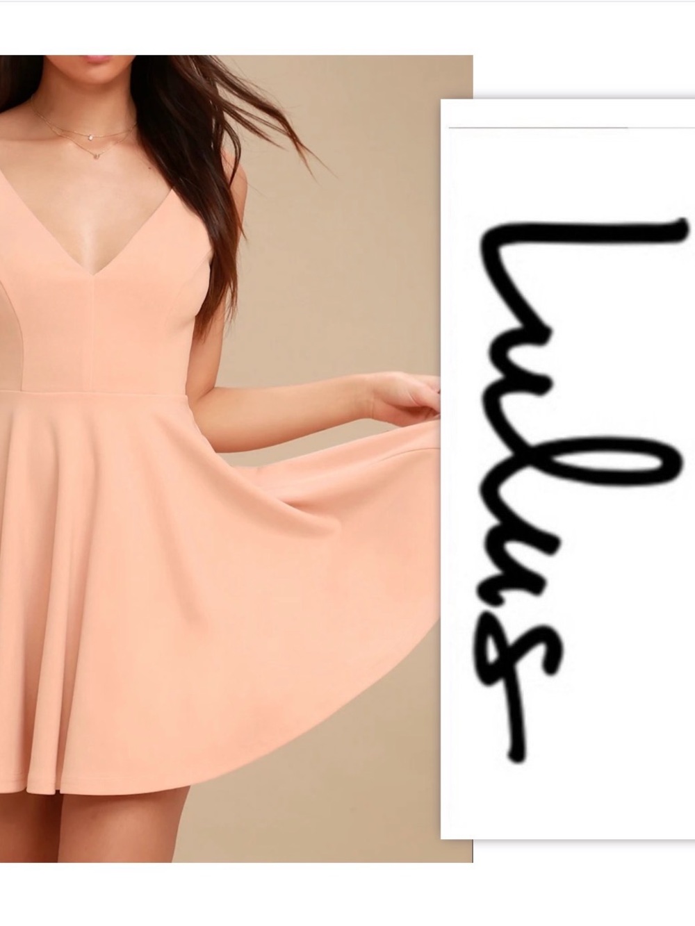 Lulus Darling Delight Blush Skater Dress